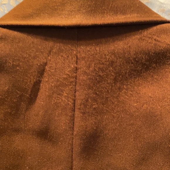 IN TRANSIT VINTAGE POLYESTER BROWN BLAZER SZ 10 - Picture 9 of 11